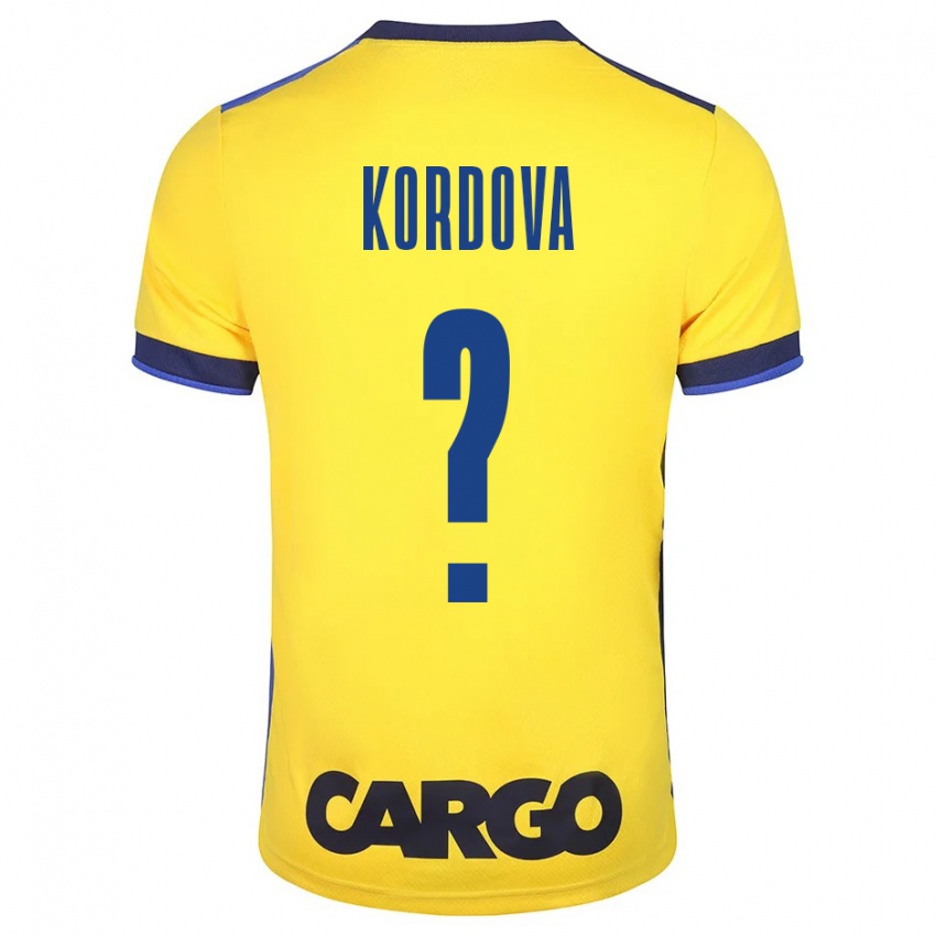 Mulher Camisola Adir Kordova #0 Amarelo Principal 2023/24 Camisa Brasil