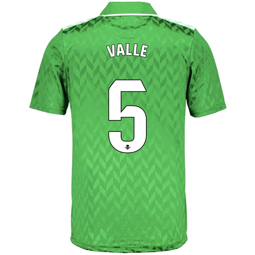 Mulher Camisola María Valle López #5 Verde Alternativa 2023/24 Camisa Brasil