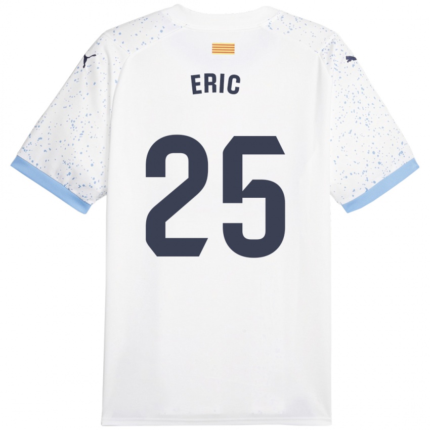Mulher Camisola Eric Garcia #25 Branco Alternativa 2023/24 Camisa Brasil