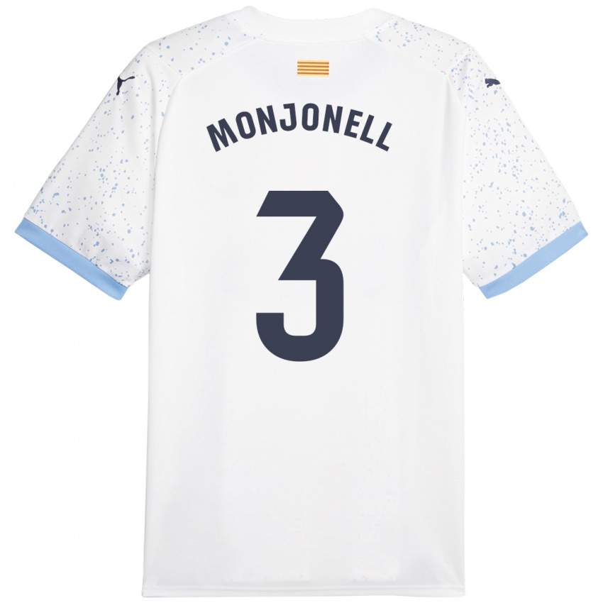 Mulher Camisola Eric Monjonell #3 Branco Alternativa 2023/24 Camisa Brasil