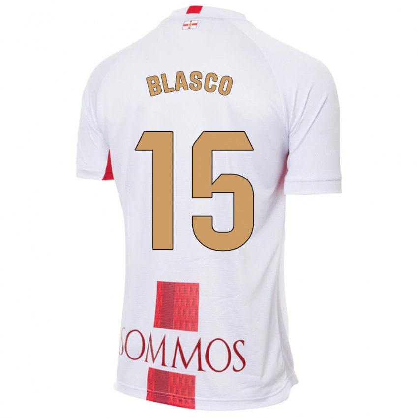 Mulher Camisola Jeremy Blasco #15 Branco Alternativa 2023/24 Camisa Brasil