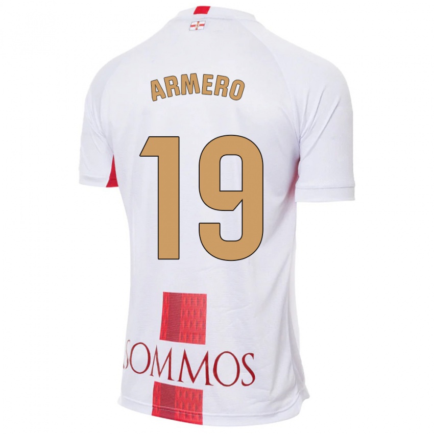 Mulher Camisola Sergi Armero #19 Branco Alternativa 2023/24 Camisa Brasil