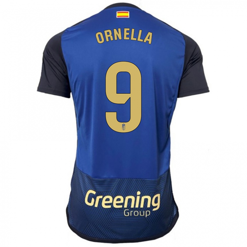 Mulher Camisola Ornella María Vignola Cabot #9 Marinha Alternativa 2023/24 Camisa Brasil