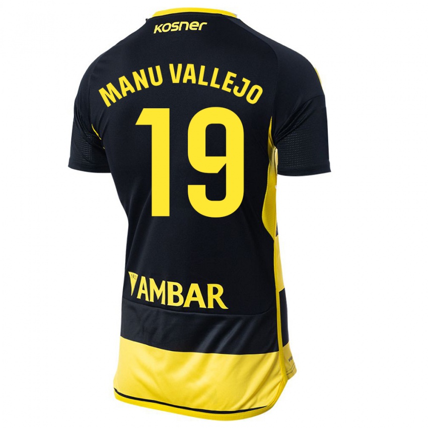 Mulher Camisola Manu Vallejo #19 Preto Amarelo Alternativa 2023/24 Camisa Brasil