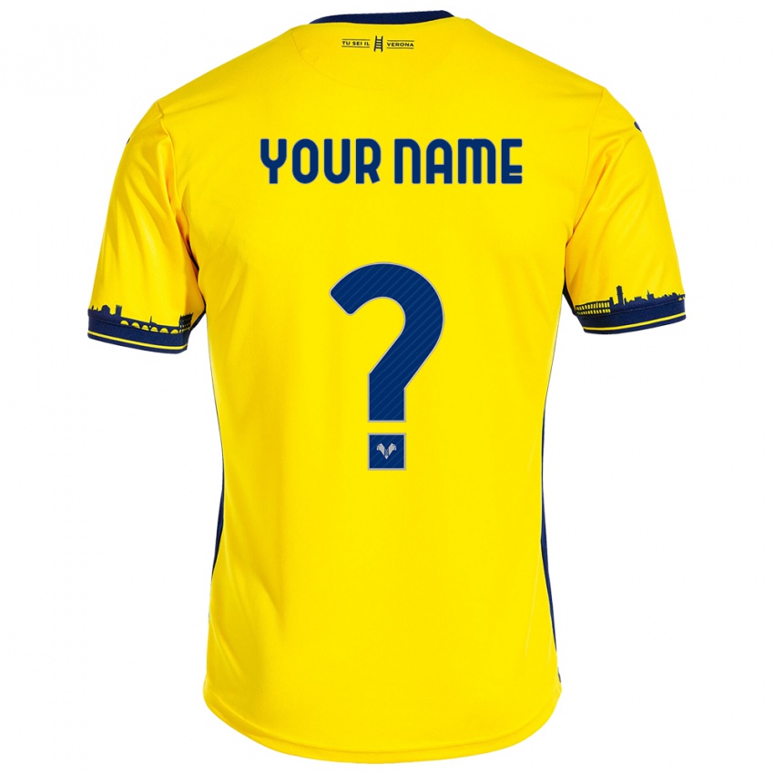 Mulher Camisola Seu Nome #0 Amarelo Alternativa 2023/24 Camisa Brasil