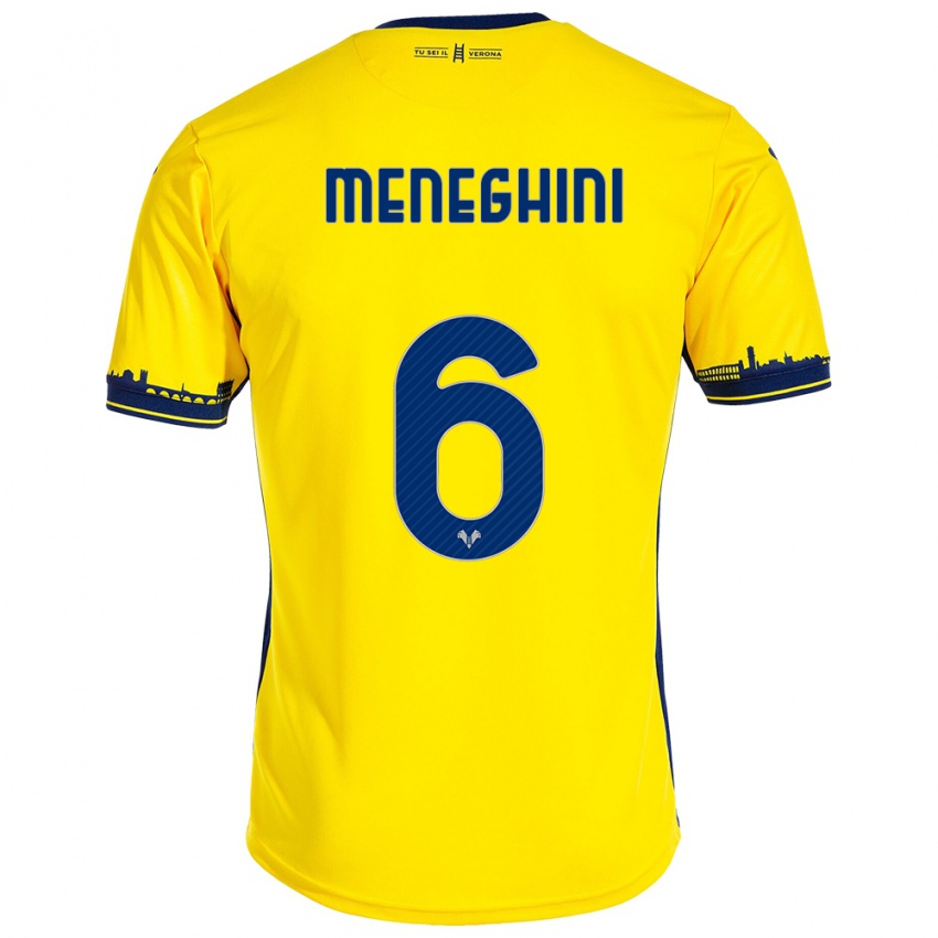 Mulher Camisola Sofia Meneghini #6 Amarelo Alternativa 2023/24 Camisa Brasil