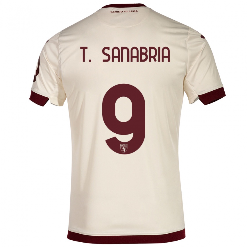 Mulher Camisola Antonio Sanabria #9 Champanhe Alternativa 2023/24 Camisa Brasil