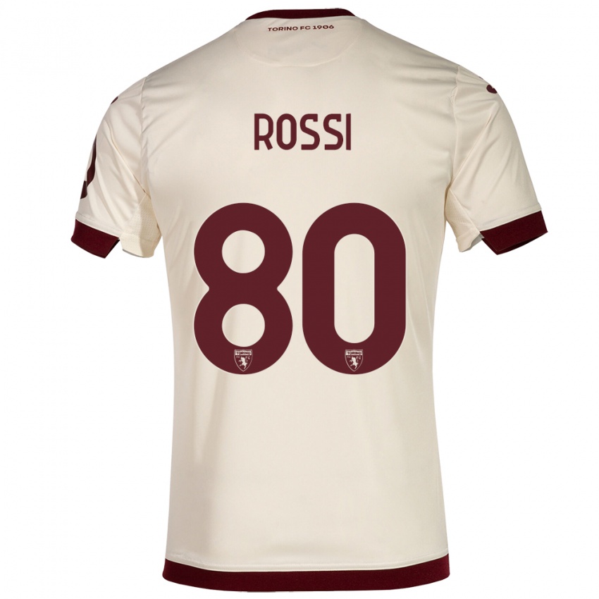 Mulher Camisola Simone Rossi #80 Champanhe Alternativa 2023/24 Camisa Brasil