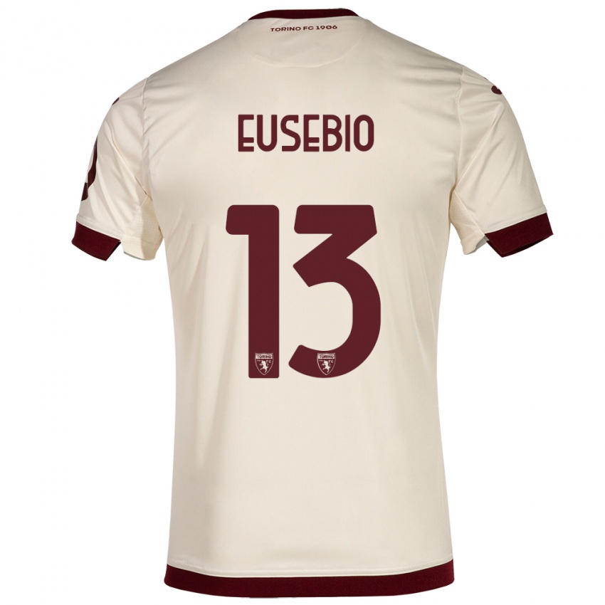 Mulher Camisola Chiara Eusebio #13 Champanhe Alternativa 2023/24 Camisa Brasil