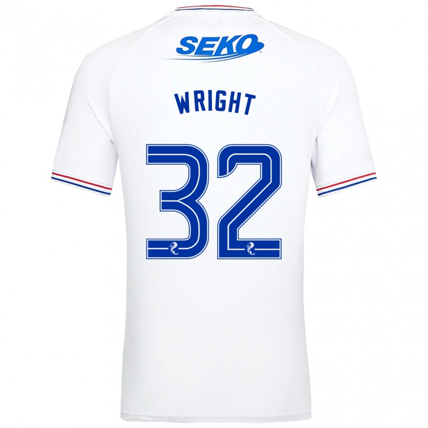 Mulher Camisola Kieran Wright #32 Branco Alternativa 2023/24 Camisa Brasil