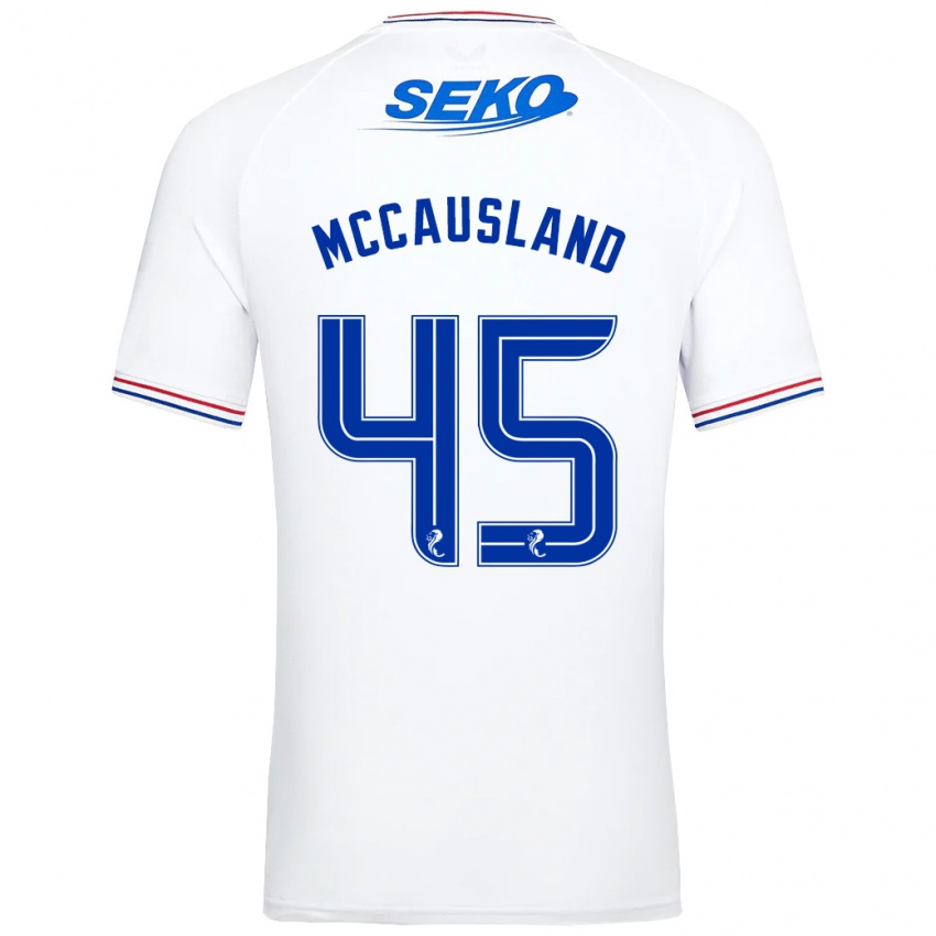 Mulher Camisola Ross Mccausland #45 Branco Alternativa 2023/24 Camisa Brasil