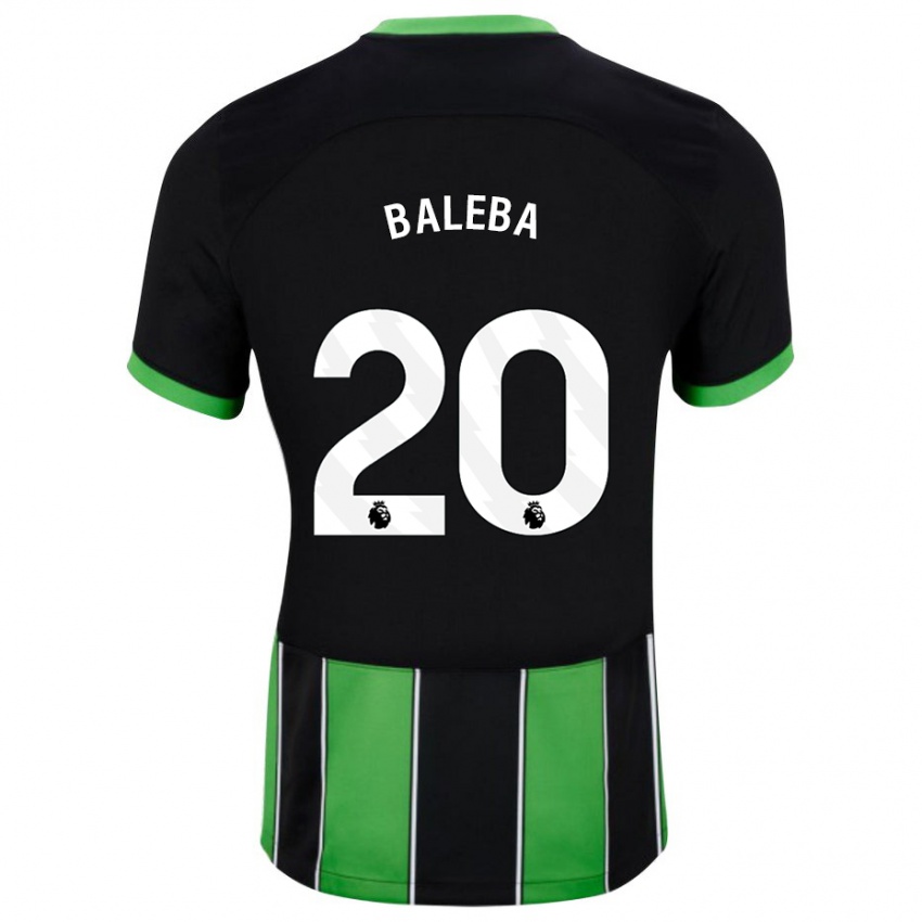 Mulher Camisola Carlos Baleba #20 Preto Verde Alternativa 2023/24 Camisa Brasil