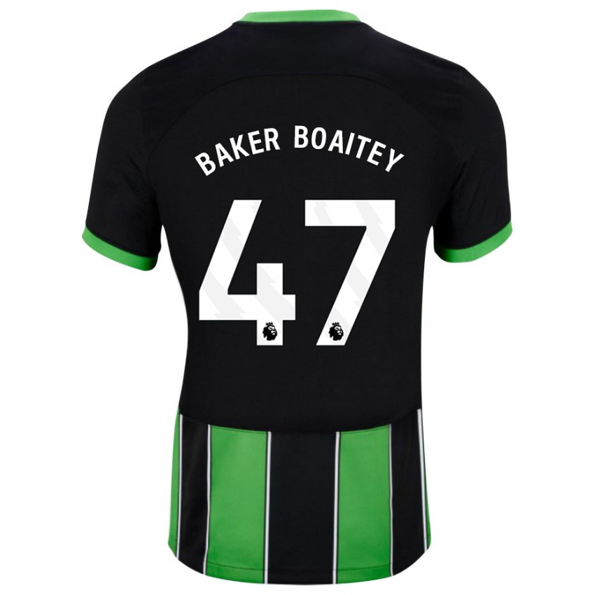 Mulher Camisola Benicio Baker-Boaitey #47 Preto Verde Alternativa 2023/24 Camisa Brasil