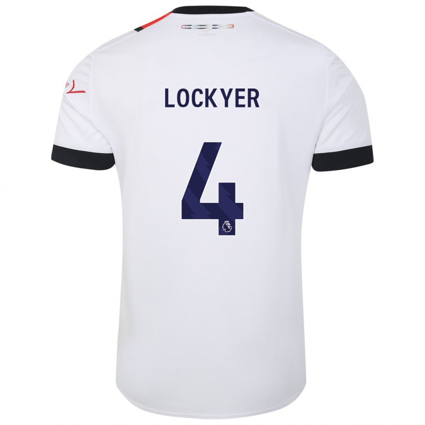 Mulher Camisola Tom Lockyer #4 Branco Alternativa 2023/24 Camisa Brasil