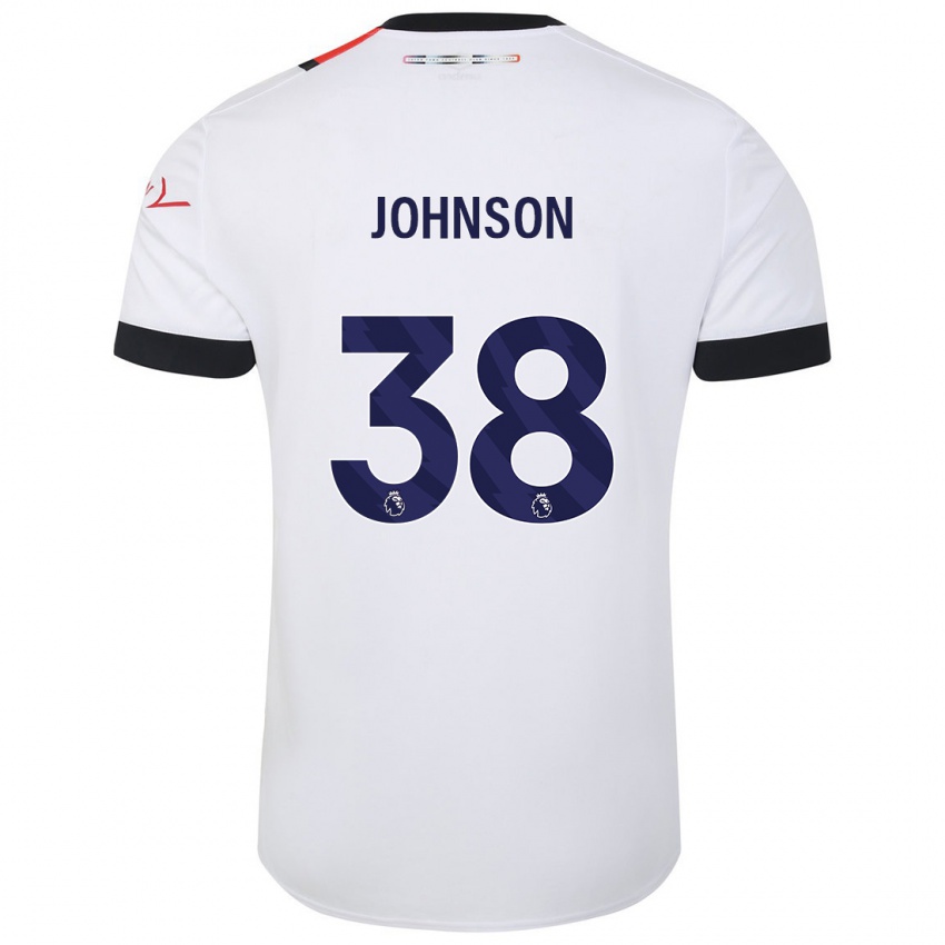 Mulher Camisola Joe Johnson #38 Branco Alternativa 2023/24 Camisa Brasil