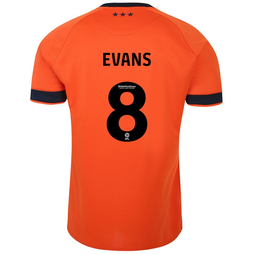 Mulher Camisola Lee Evans #8 Laranja Alternativa 2023/24 Camisa Brasil
