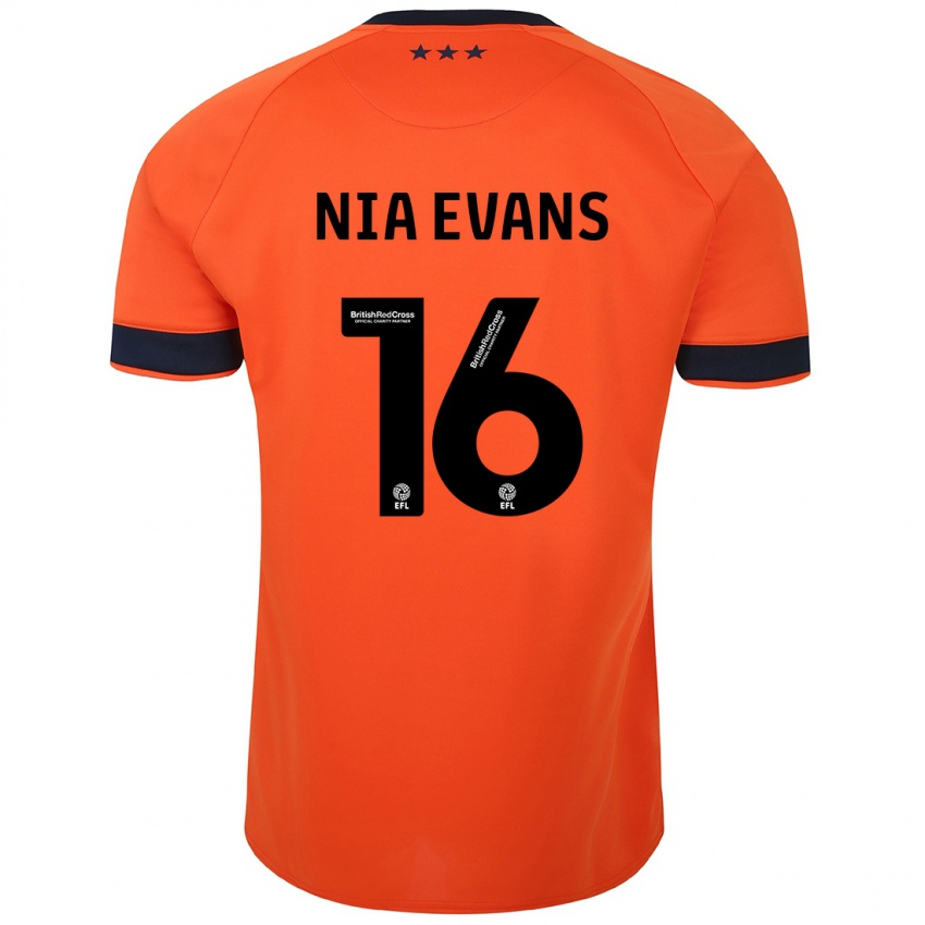 Mulher Camisola Nia Evans #16 Laranja Alternativa 2023/24 Camisa Brasil