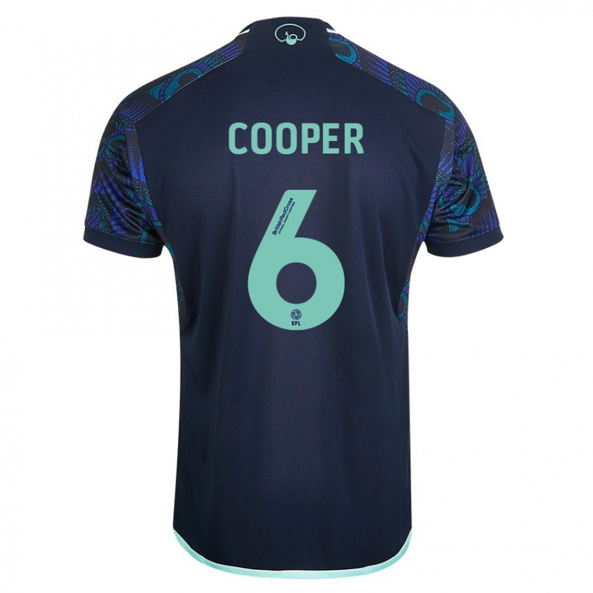Mulher Camisola Liam Cooper #6 Azul Alternativa 2023/24 Camisa Brasil