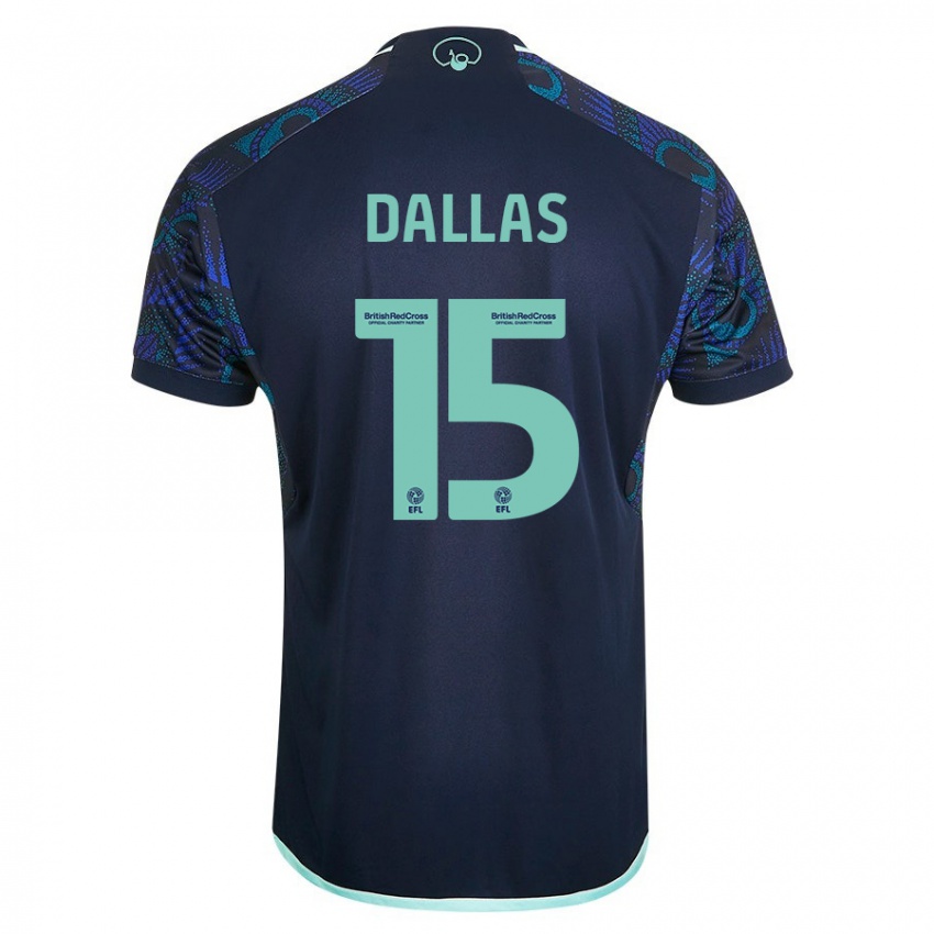 Mulher Camisola Stuart Dallas #15 Azul Alternativa 2023/24 Camisa Brasil