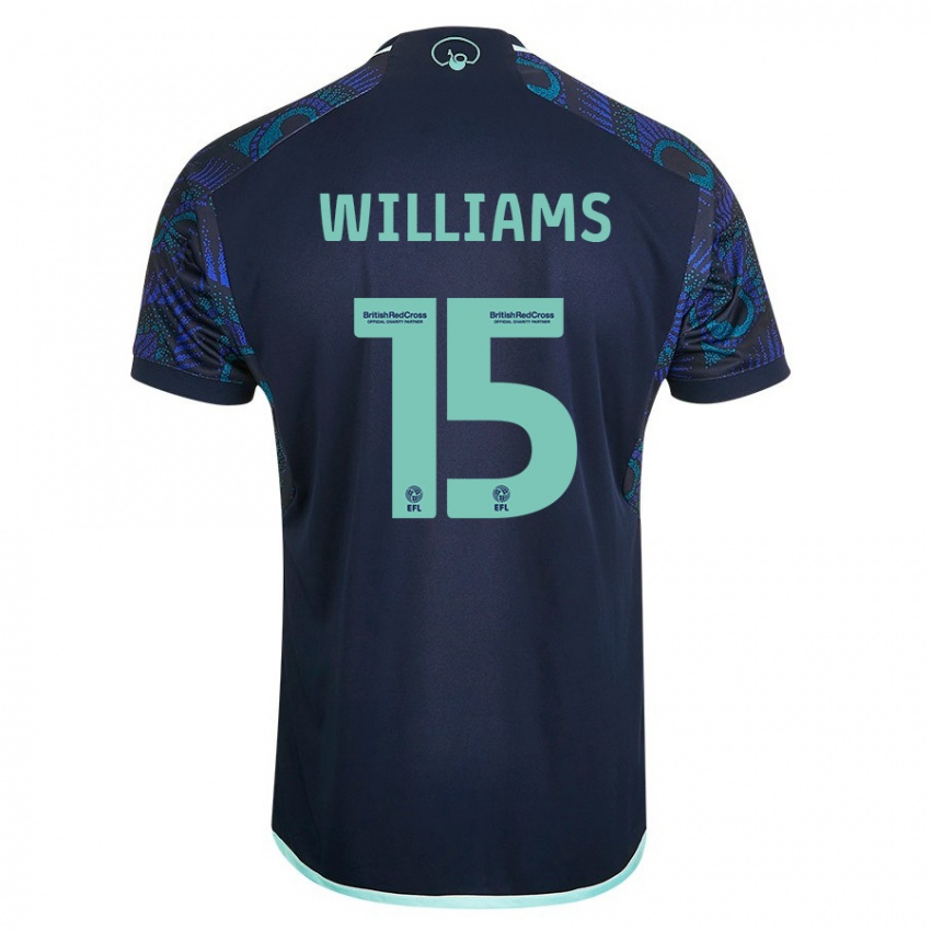 Mulher Camisola Paige Williams #15 Azul Alternativa 2023/24 Camisa Brasil