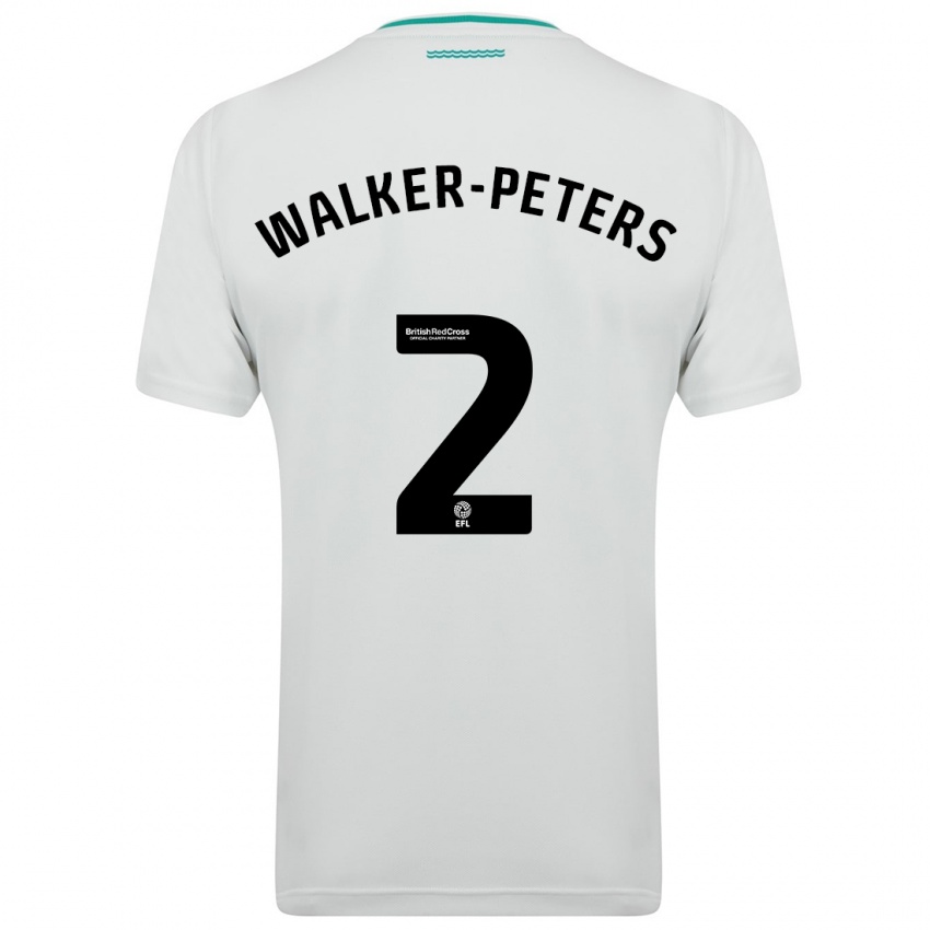Mulher Camisola Kyle Walker-Peters #2 Branco Alternativa 2023/24 Camisa Brasil