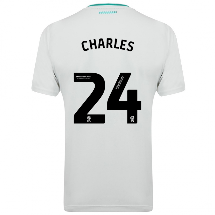 Mulher Camisola Shea Charles #24 Branco Alternativa 2023/24 Camisa Brasil