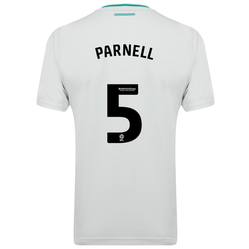 Mulher Camisola Rosanna Parnell #5 Branco Alternativa 2023/24 Camisa Brasil