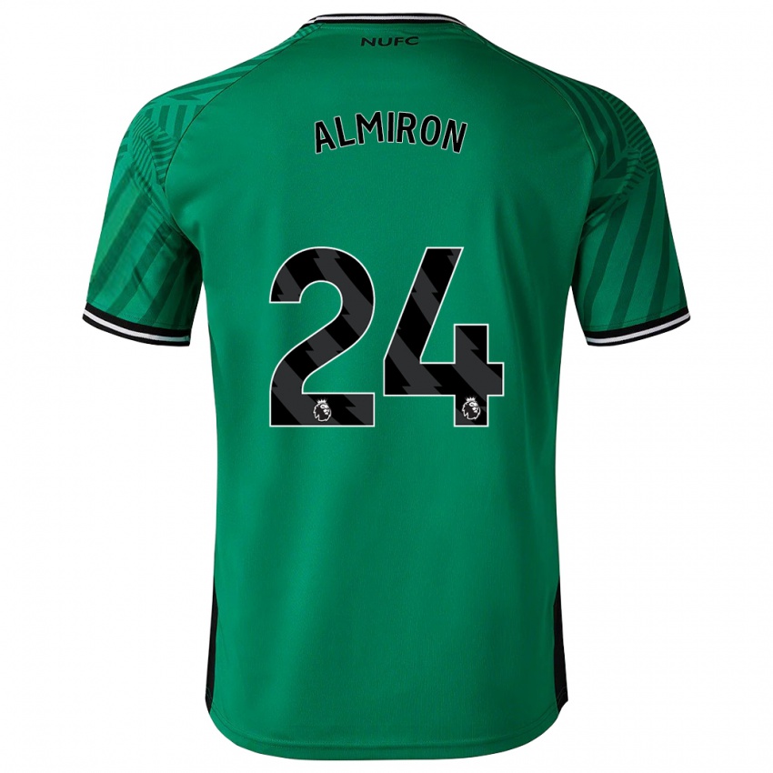 Mulher Camisola Miguel Almiron #24 Verde Alternativa 2023/24 Camisa Brasil