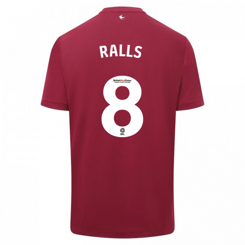 Mulher Camisola Joe Ralls #8 Vermelho Alternativa 2023/24 Camisa Brasil