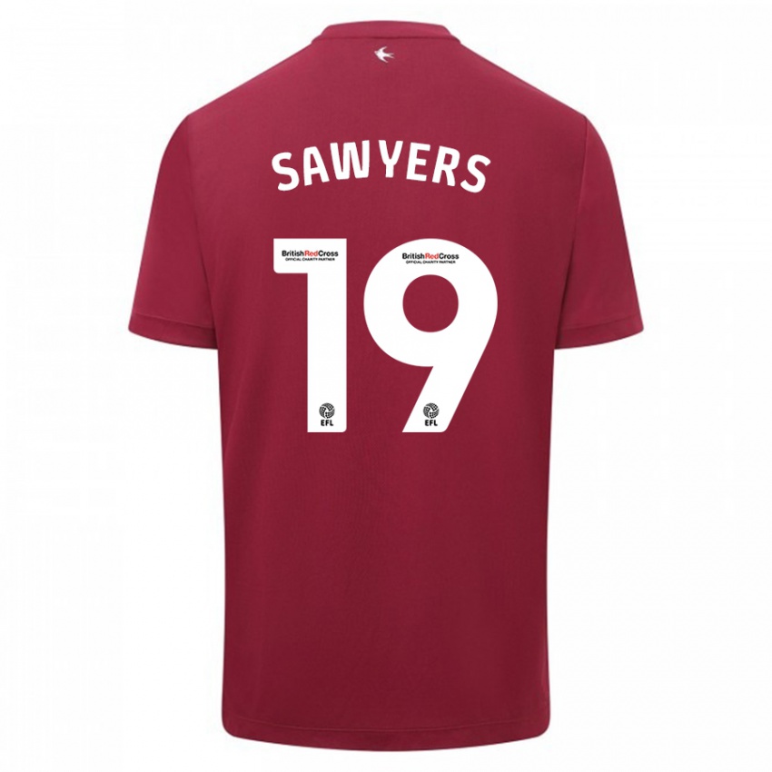 Mulher Camisola Romaine Sawyers #19 Vermelho Alternativa 2023/24 Camisa Brasil