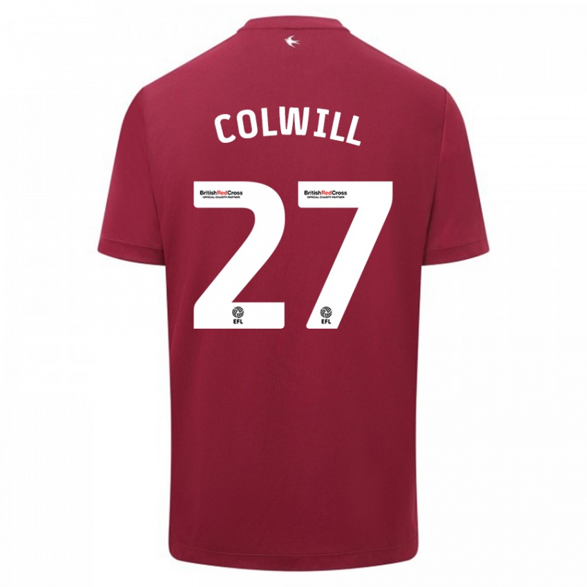 Mulher Camisola Rubin Colwill #27 Vermelho Alternativa 2023/24 Camisa Brasil