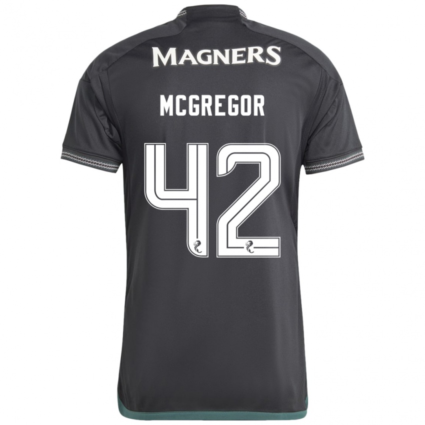 Mulher Camisola Callum Mcgregor #42 Preto Alternativa 2023/24 Camisa Brasil