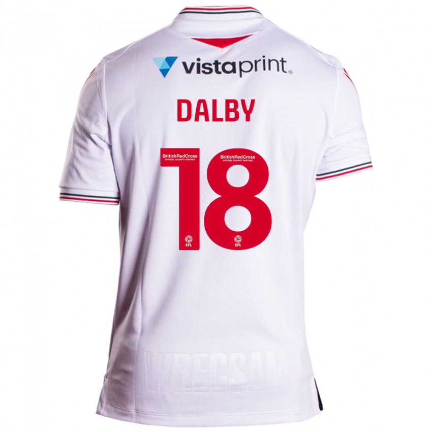 Mulher Camisola Sam Dalby #18 Branco Alternativa 2023/24 Camisa Brasil