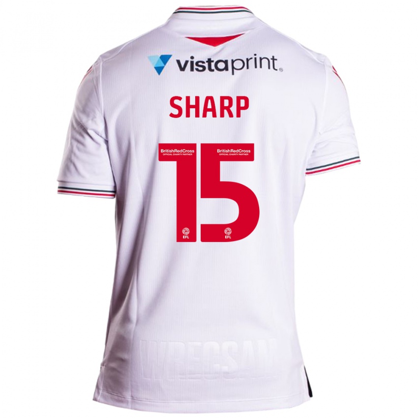 Mulher Camisola Katie Sharp #15 Branco Alternativa 2023/24 Camisa Brasil