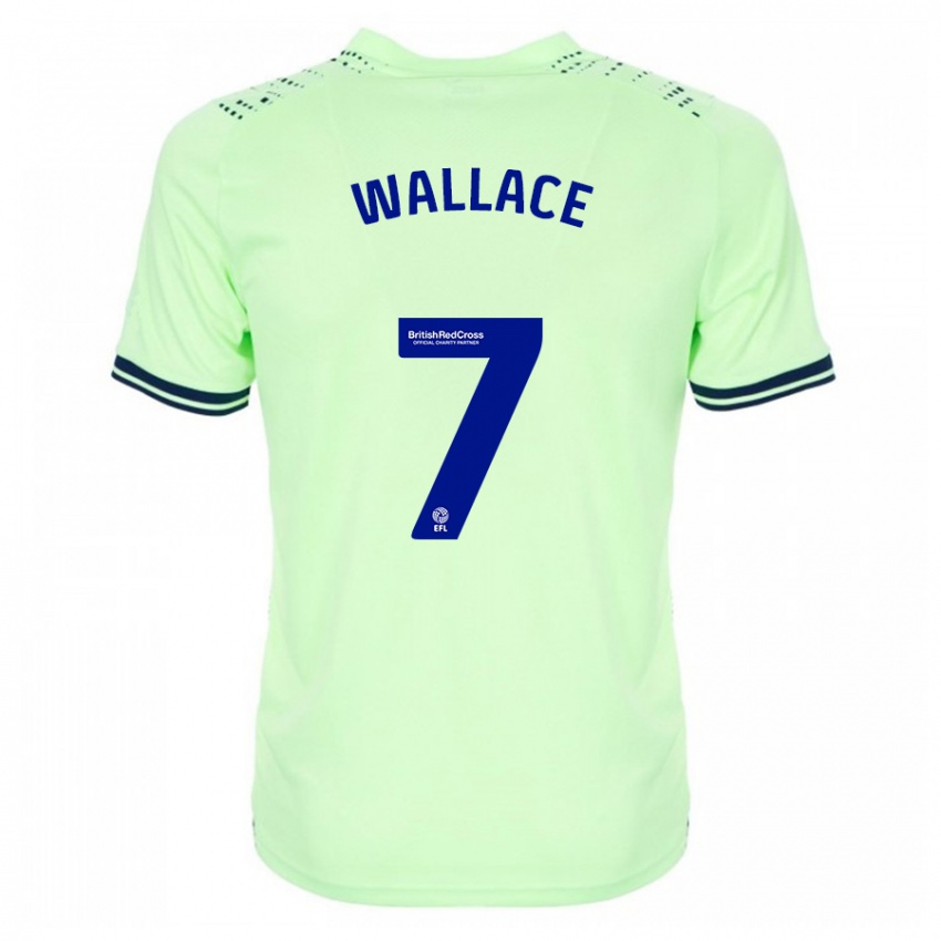 Mulher Camisola Jed Wallace #7 Marinha Alternativa 2023/24 Camisa Brasil