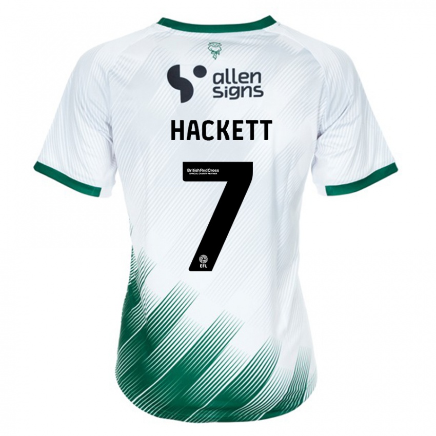 Mulher Camisola Reeco Hackett #7 Branco Alternativa 2023/24 Camisa Brasil