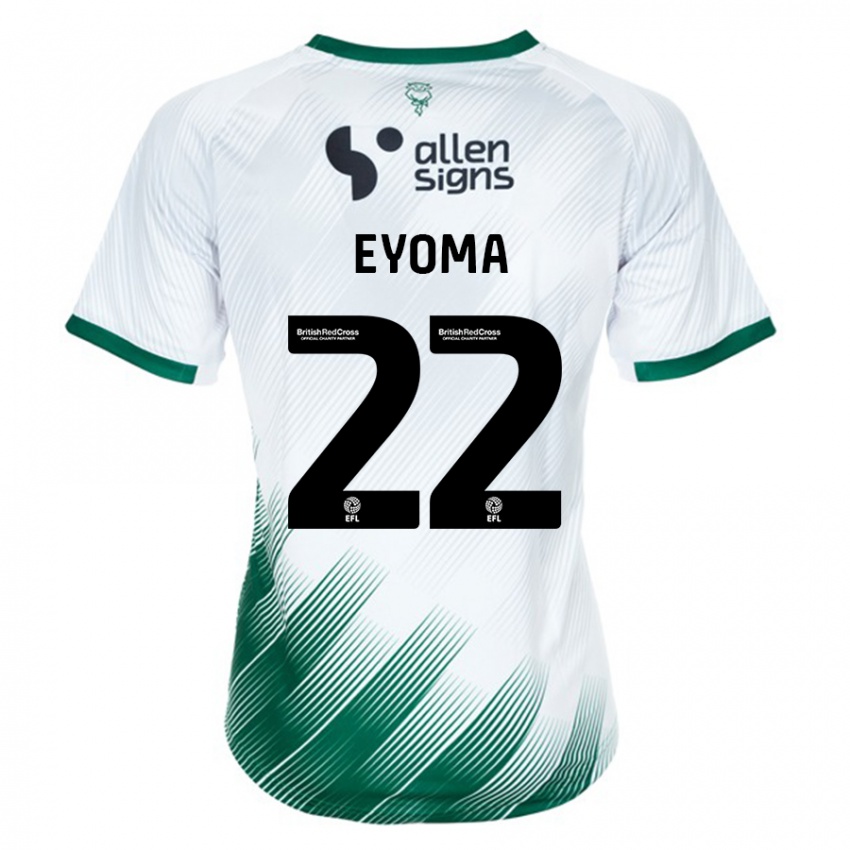 Mulher Camisola Timothy Eyoma #22 Branco Alternativa 2023/24 Camisa Brasil
