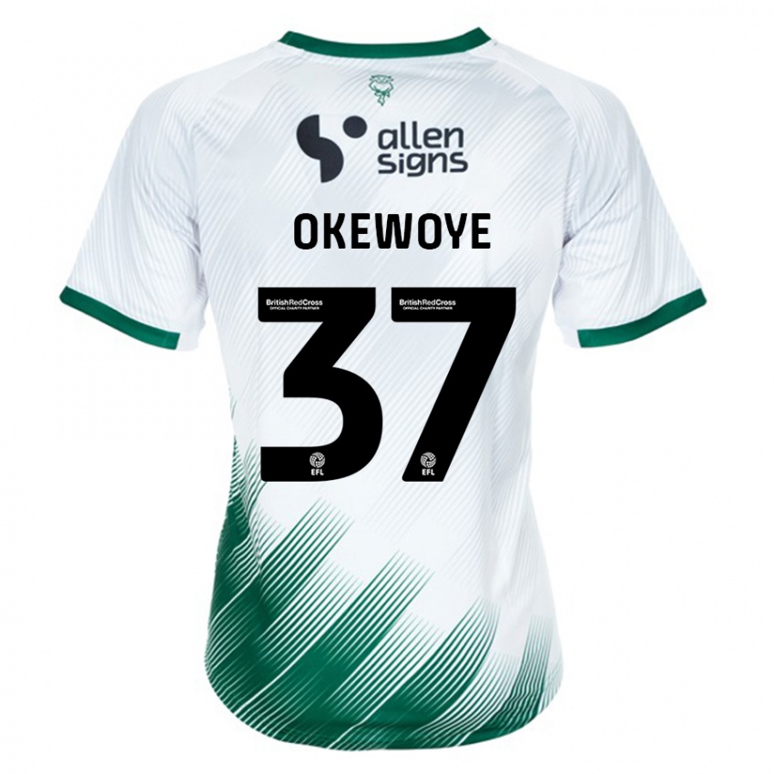 Mulher Camisola Gbolahan Okewoye #37 Branco Alternativa 2023/24 Camisa Brasil