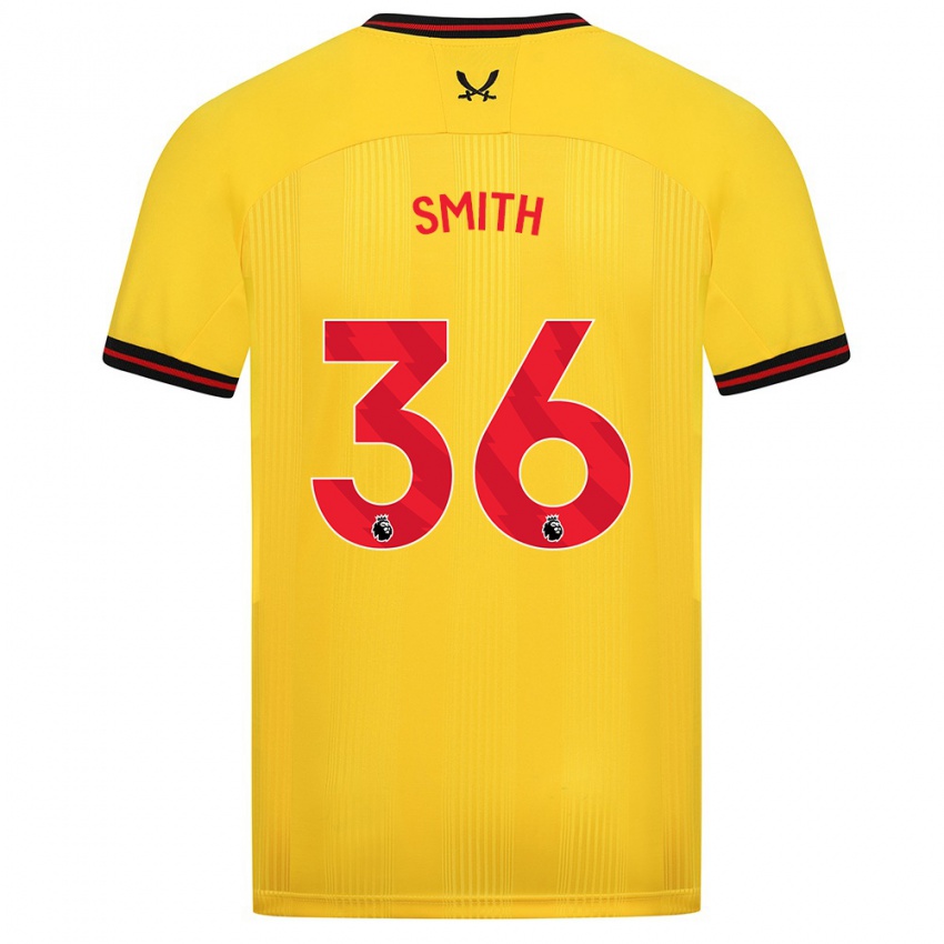 Mulher Camisola Joshua Smith #36 Amarelo Alternativa 2023/24 Camisa Brasil