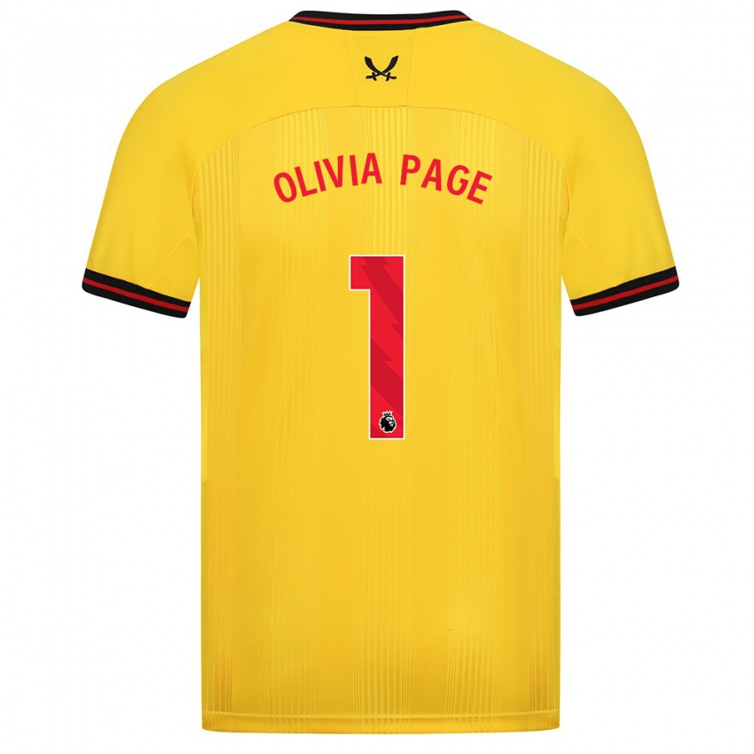 Mulher Camisola Olivia Page #1 Amarelo Alternativa 2023/24 Camisa Brasil