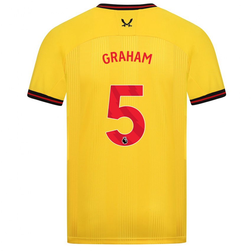 Mulher Camisola Molly Graham #5 Amarelo Alternativa 2023/24 Camisa Brasil