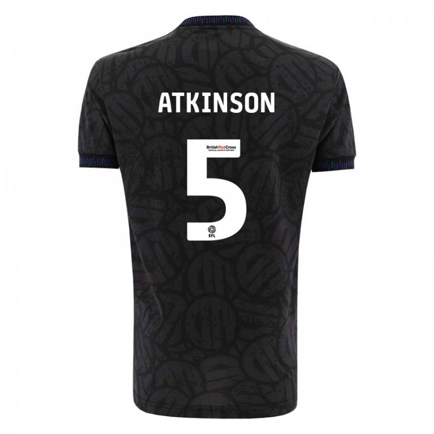Mulher Camisola Rob Atkinson #5 Preto Alternativa 2023/24 Camisa Brasil