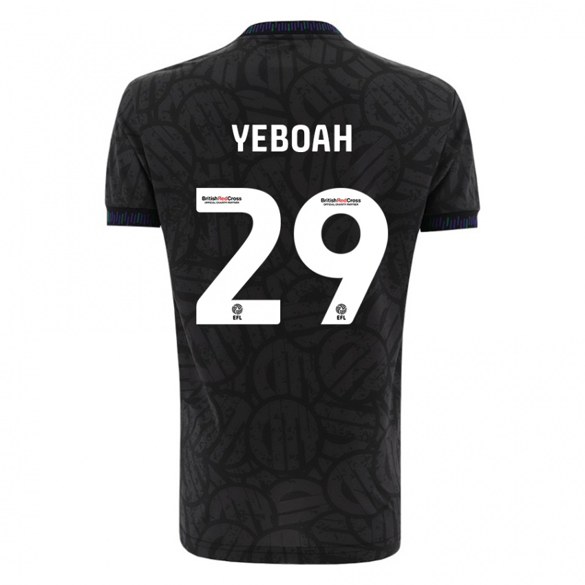 Mulher Camisola Ephraim Yeboah #29 Preto Alternativa 2023/24 Camisa Brasil