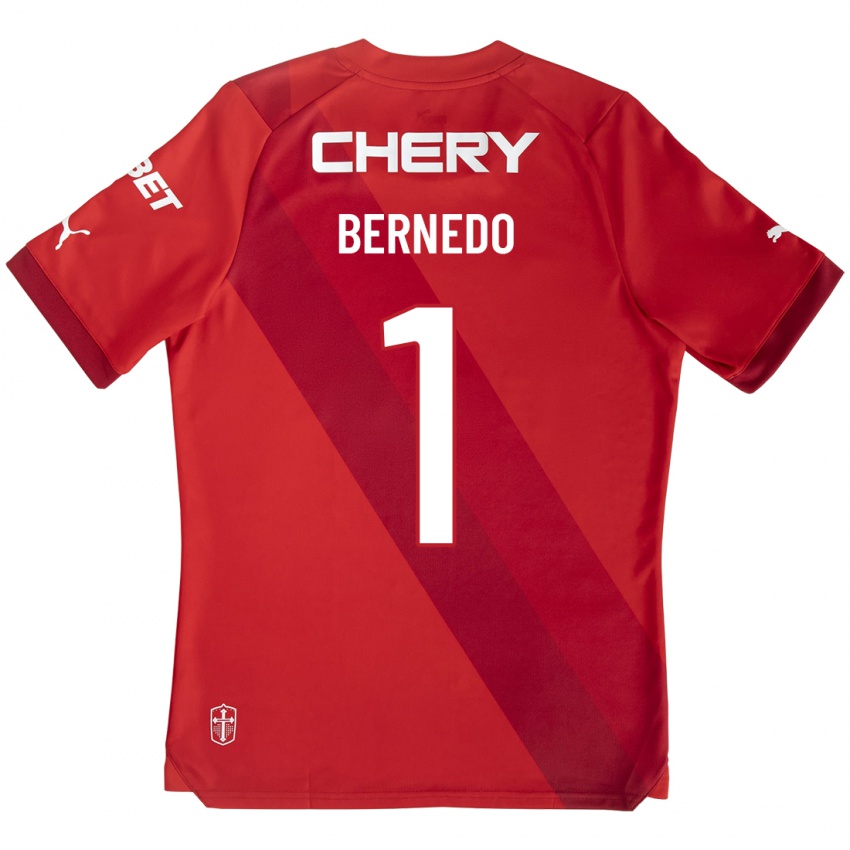 Mulher Camisola Vicente Bernedo #1 Vermelho Alternativa 2023/24 Camisa Brasil