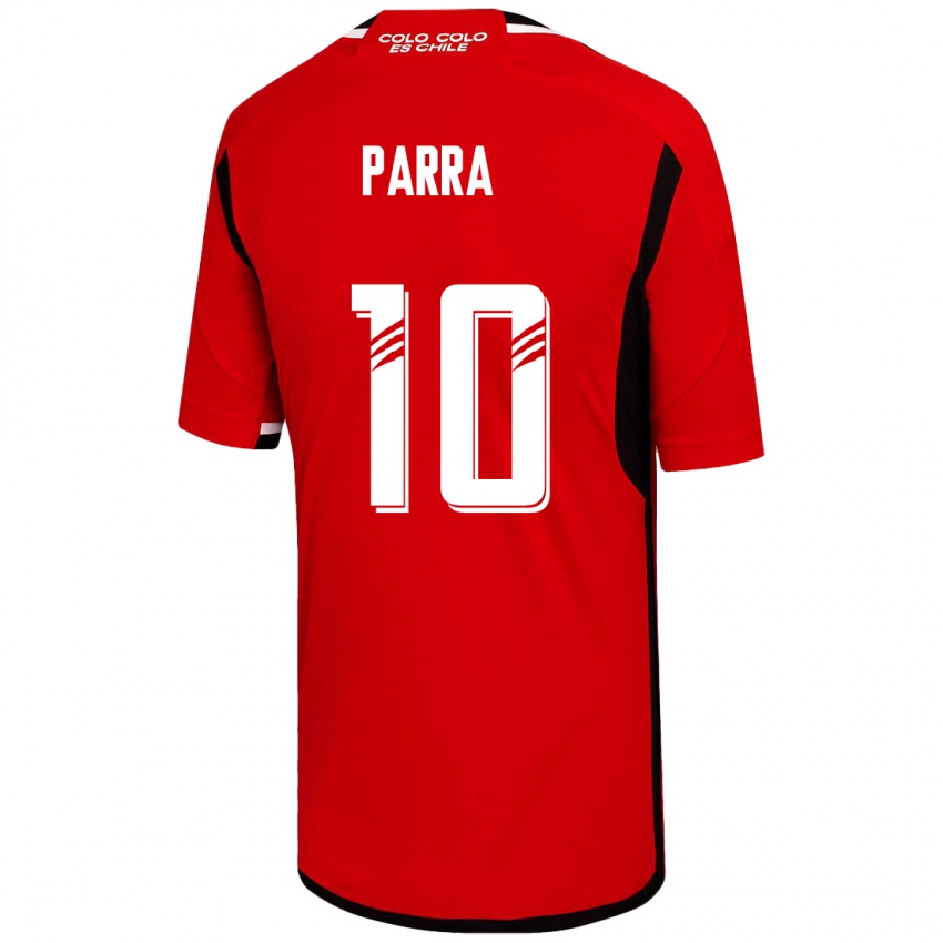 Mulher Camisola Pablo Parra #10 Vermelho Alternativa 2023/24 Camisa Brasil