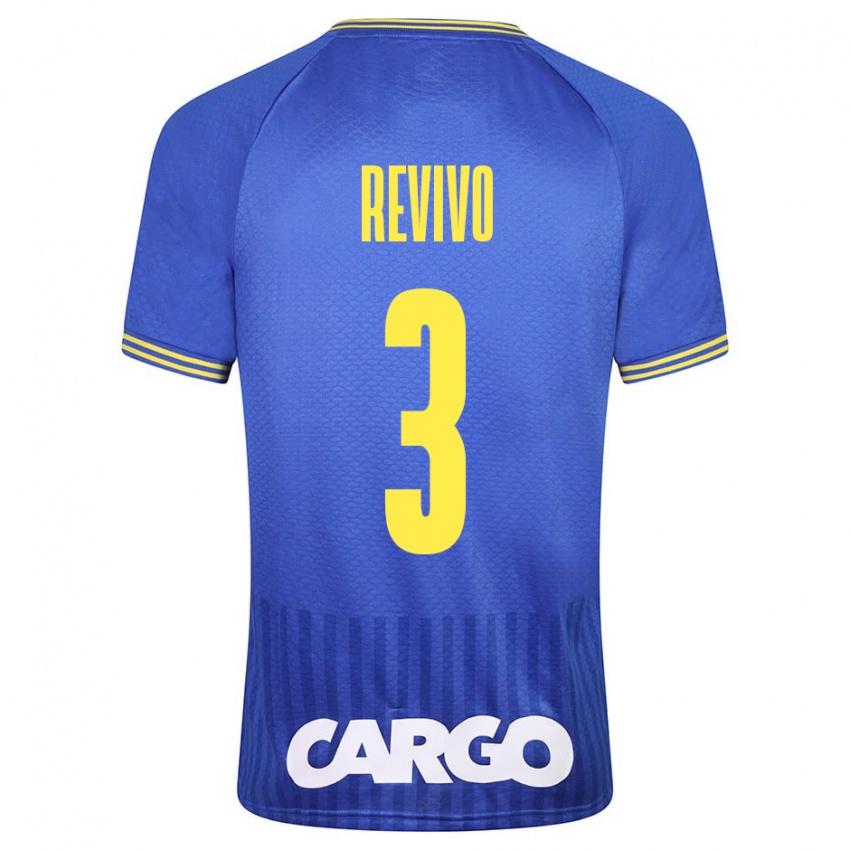 Mulher Camisola Roy Revivo #3 Azul Alternativa 2023/24 Camisa Brasil