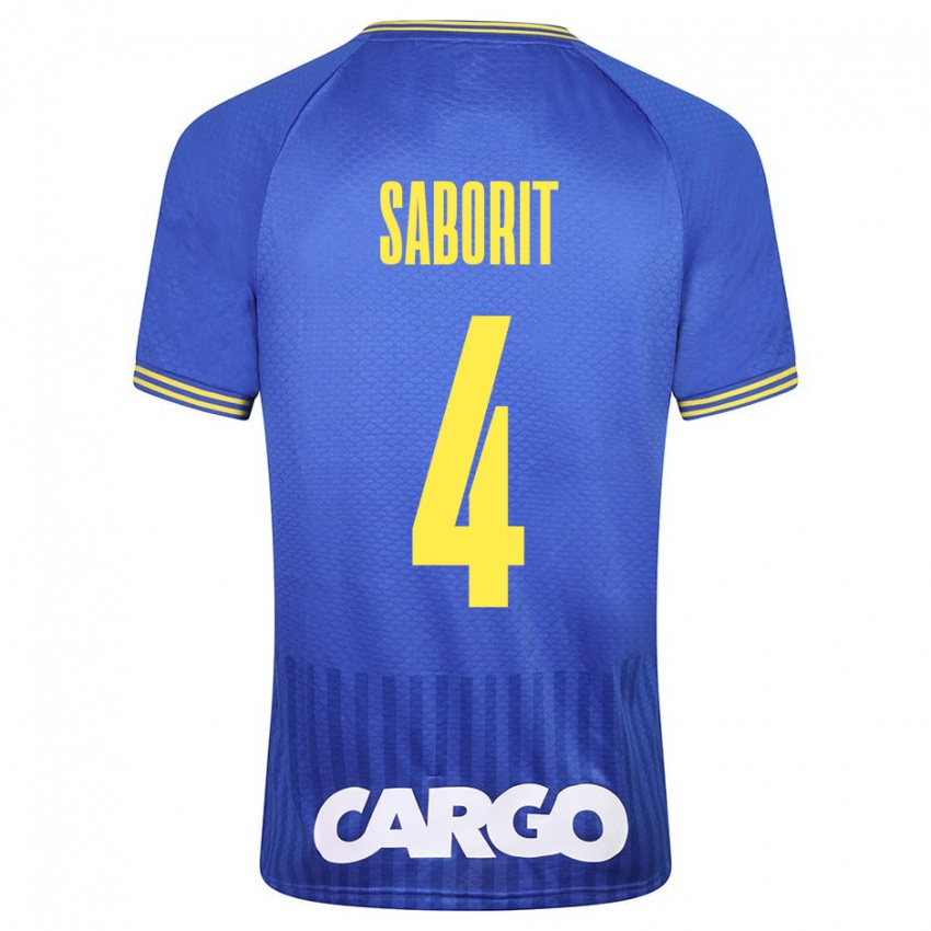 Mulher Camisola Enric Saborit #4 Azul Alternativa 2023/24 Camisa Brasil