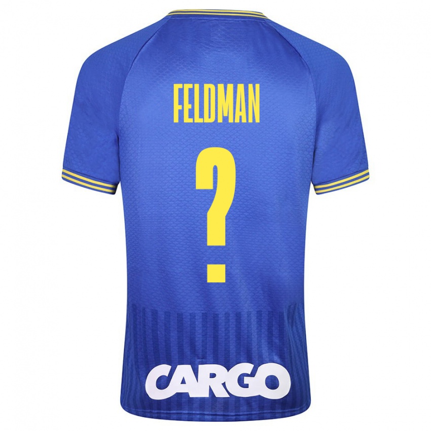 Mulher Camisola Ron Feldman #0 Azul Alternativa 2023/24 Camisa Brasil