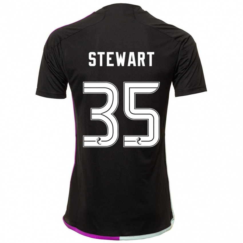 Mulher Camisola Alfie Stewart #35 Preto Alternativa 2023/24 Camisa Brasil