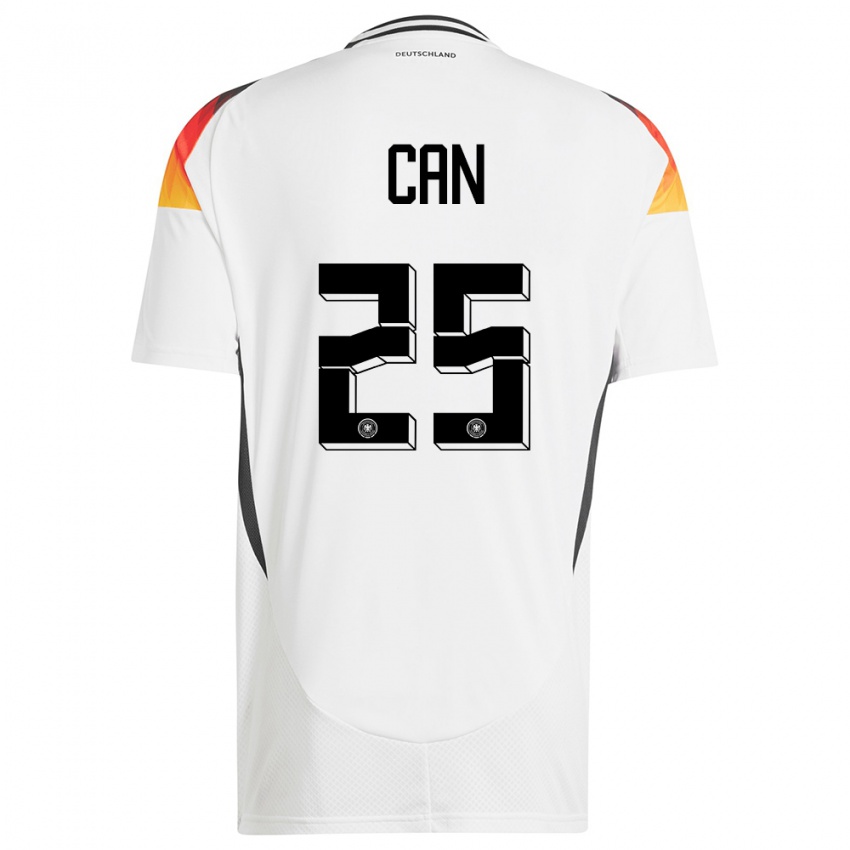 Criança Camisola Alemanha Emre Can #25 Branco Principal 24-26 Camisa Brasil